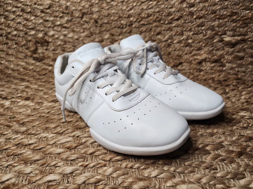 Smapavic Cheerleading Shoes Womens Size 37, US 6.5 Girls White Athletic Sneakers